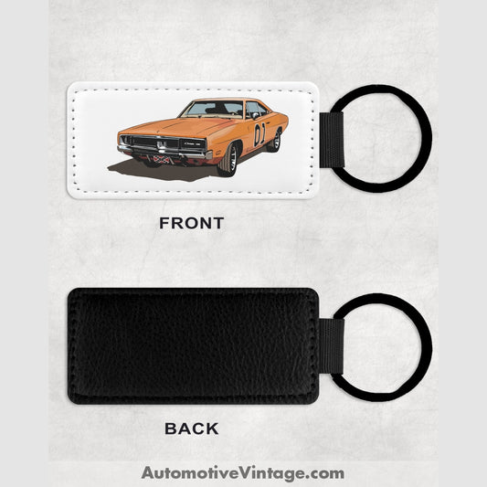 Dukes Of Hazzard General Lee Famous Car Leather Key Chain Keychains