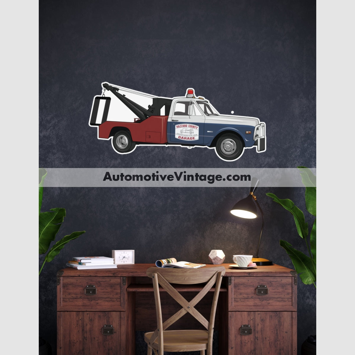 Dukes Of Hazzard Cooters Tow Truck Famous Car Wall Sticker 12 Wide