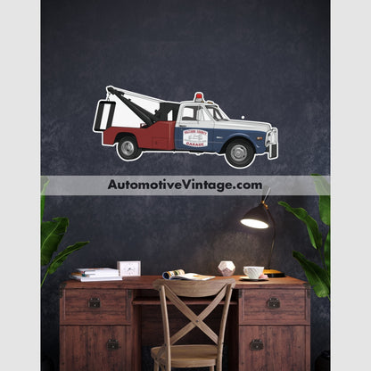 Dukes Of Hazzard Cooters Tow Truck Famous Car Wall Sticker 12 Wide