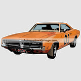 Dukes Of Hazzard General Lee Famous Car Wall Sticker