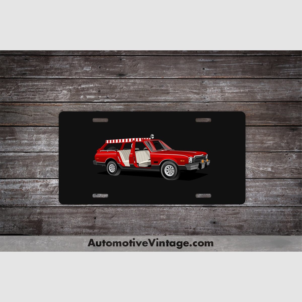 Fantasy Island Plymouth Volare Famous Car License Plate Black