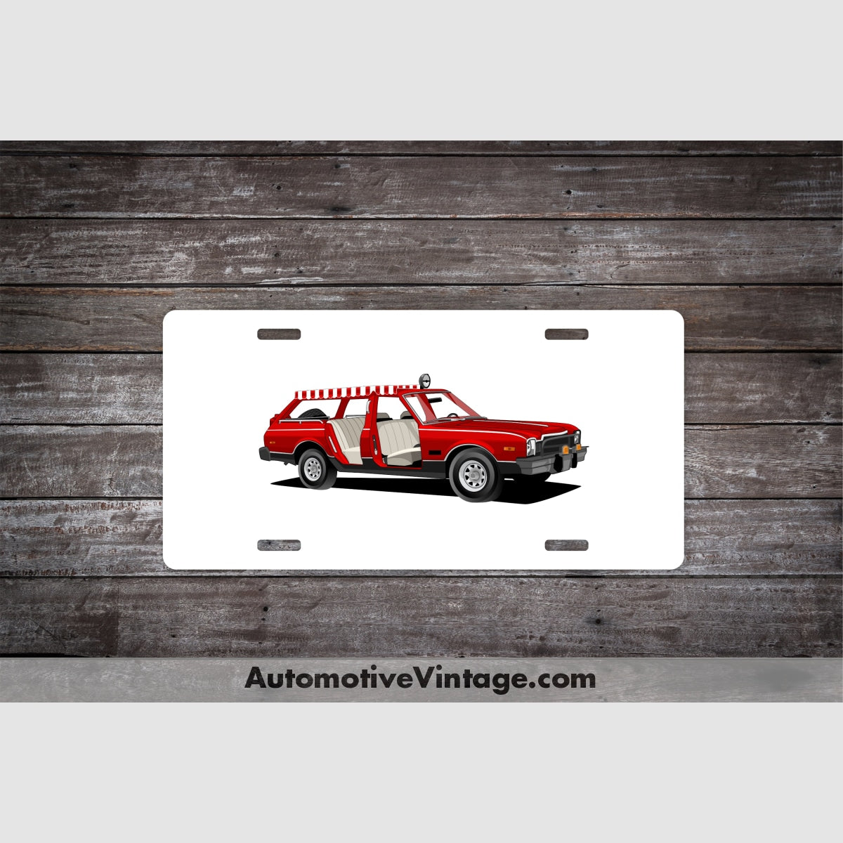 Fantasy Island Plymouth Volare Famous Car License Plate White