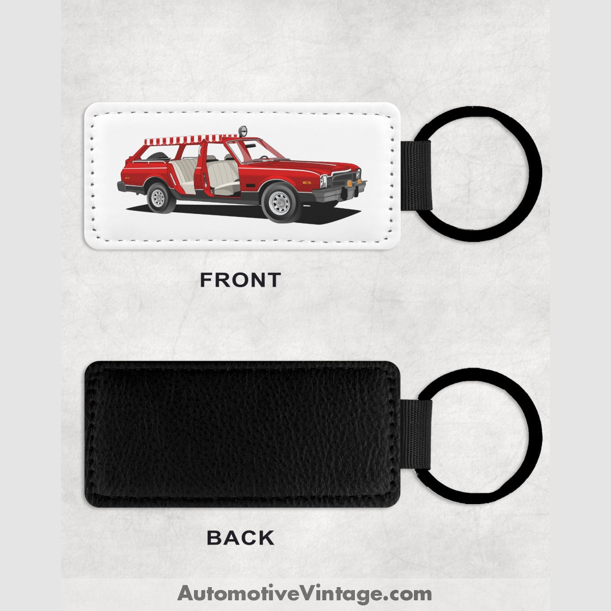 Fantasy Island Plymouth Volare Famous Car Leather Key Chain Keychains