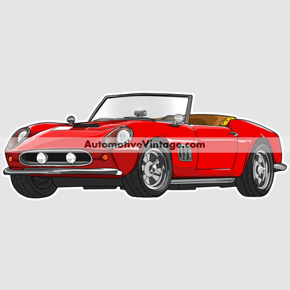 Ferris Buellers Day Off Ferrari Famous Car Wall Sticker