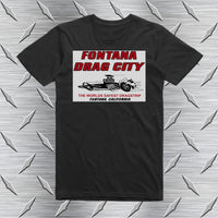 Fontana Drag City Retro Drag Racing T-shirt