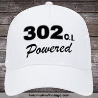 Ford 302 C.i. Powered Engine Size Car Hat White