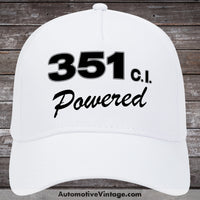 Ford 351 C.i. Powered Engine Size Car Hat White