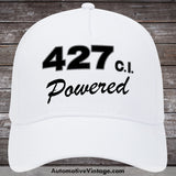 Ford 427 C.i. Powered Engine Size Car Hat White