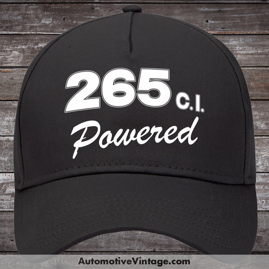 General Motors 265 C.i. Powered Engine Size Car Hat Black