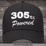 General Motors 305 C.i. Powered Engine Size Car Hat Black