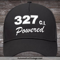 General Motors 327 C.i. Powered Engine Size Car Hat Black