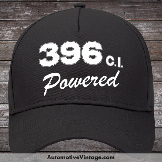 General Motors 396 C.i. Powered Engine Size Car Hat Black