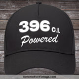 General Motors 396 C.i. Powered Engine Size Car Hat Black