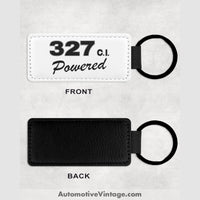 Chevrolet 327 C.i. Powered Leather Car Key Chain Engine Size Keychains