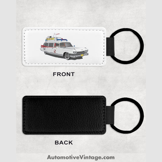 Ghostbusters Cadillac Famous Car Leather Key Chain Keychains