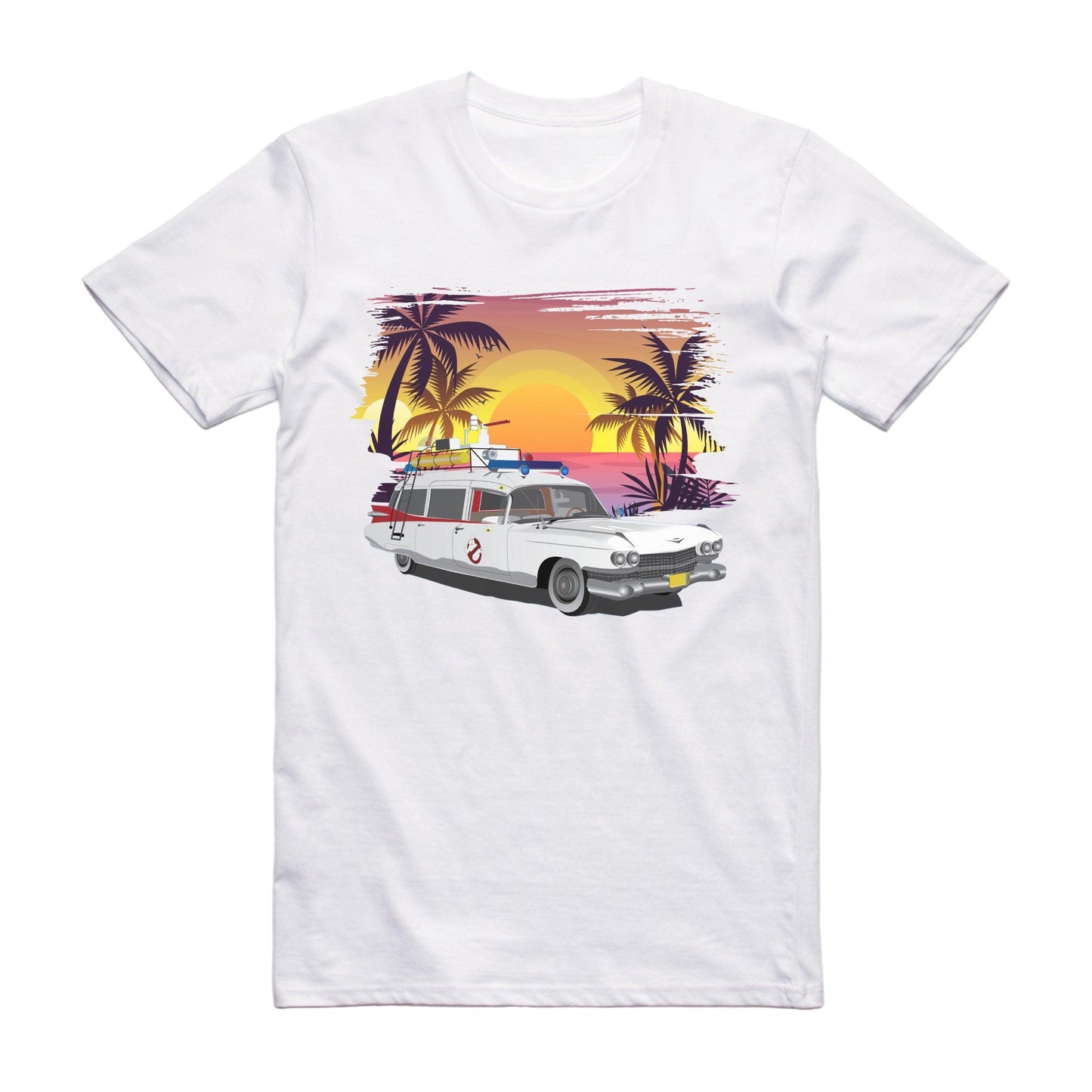 Ghostbusters Ecto-1 Cadillac Famous Car T-shirt