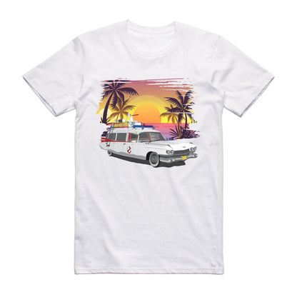 Ghostbusters Ecto-1 Cadillac Famous Car T-shirt
