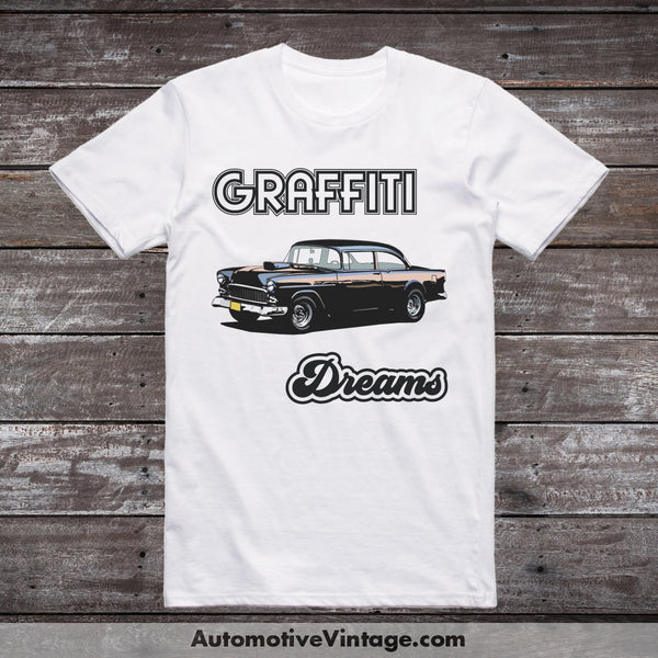 Graffiti Dreams Falfa 1955 Chevy Car Movie T-Shirt White / S T-Shirt