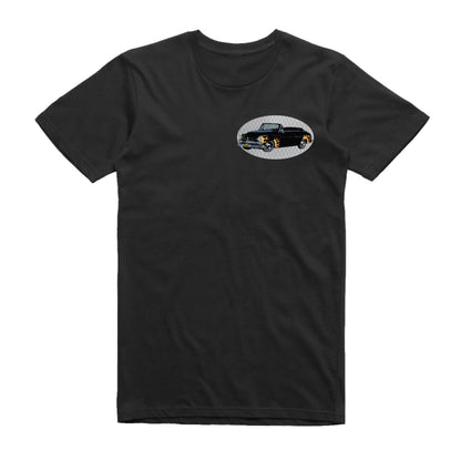 Grease Scorpions Mercury Famous Car Chest Logo T-shirt Black / S Famous Car T-Shirt