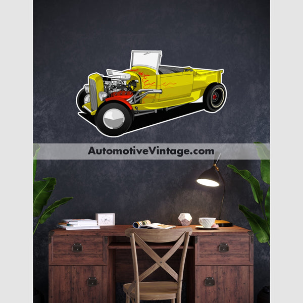 Happy Days 1929 Ford Pickup Famous Car Wall Sticker 12 Wide