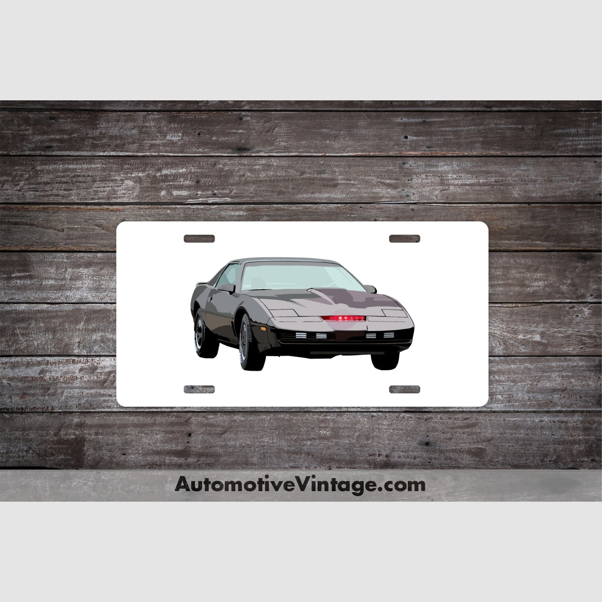 Knight Rider Pontiac Trans Am Famous Car License Plate White