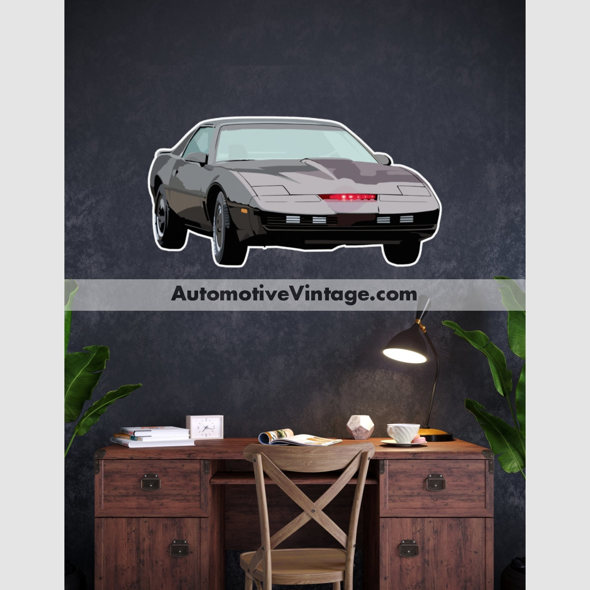 Knight Rider K.i.t.t. Pontiac Trans Am Famous Car Wall Sticker 12 Wide
