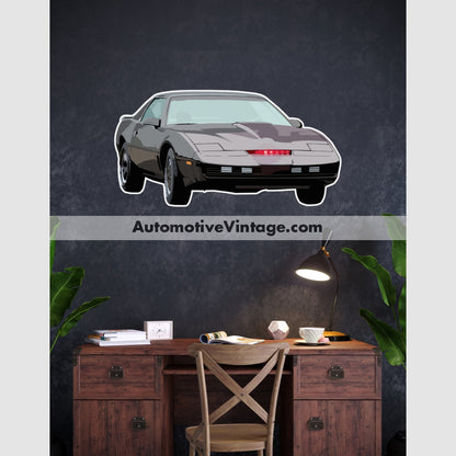 Knight Rider K.i.t.t. Pontiac Trans Am Famous Car Wall Sticker 12 Wide