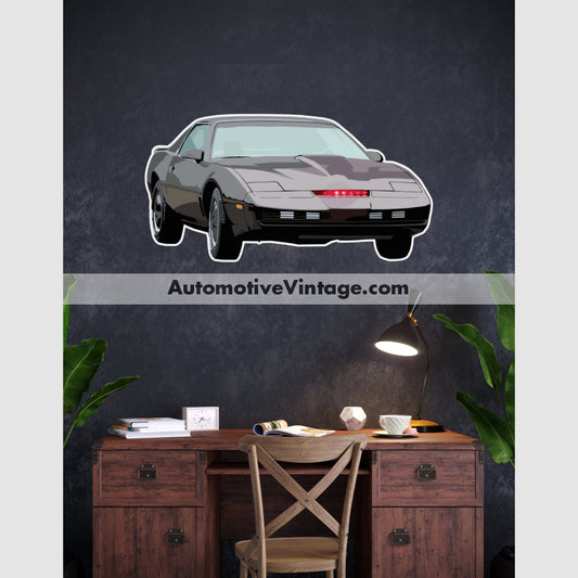 Knight Rider K.i.t.t. Pontiac Trans Am Famous Car Wall Sticker 12 Wide