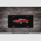 Magnum Pi Ferrari Famous Car License Plate Black