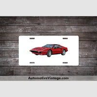 Magnum Pi Ferrari Famous Car License Plate White