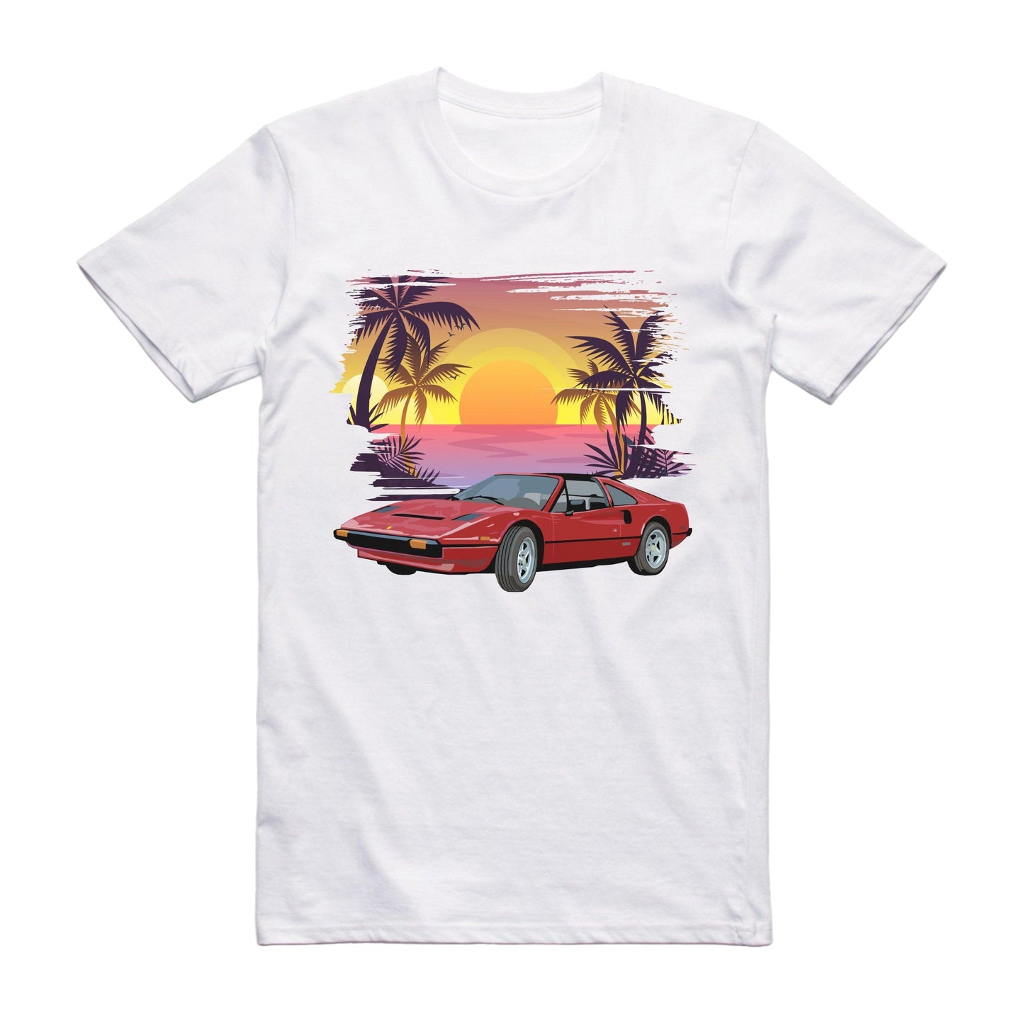 Magnum PI Ferrari Famous Car T-shirt