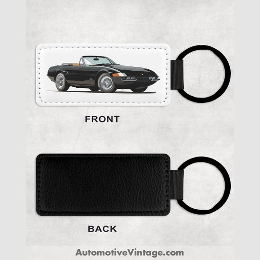 Miami Vice Ferrari Daytona Famous Car Leather Key Chain Keychains