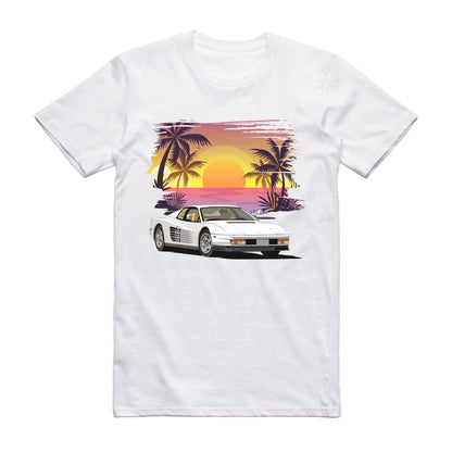 Miami Vice Ferrari Testarossa Famous Car T-shirt