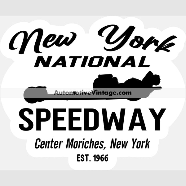 New York National Speedway Center Moriches Drag Racing Magnet