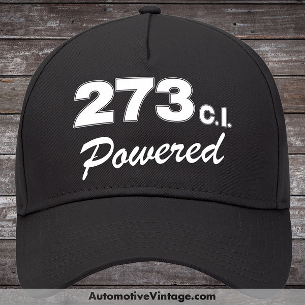 Plymouth 273 C.i. Powered Engine Size Car Hat Black