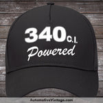 Plymouth 340 C.i. Powered Engine Size Car Hat Black