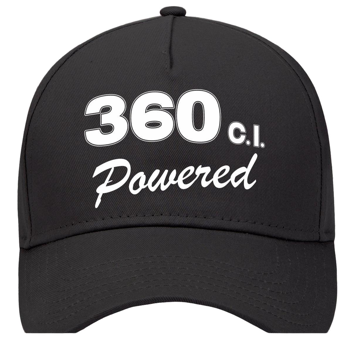 Plymouth 360 C.i. Powered Engine Size Car Hat Black
