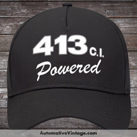 Plymouth 413 C.i. Powered Engine Size Car Hat Black