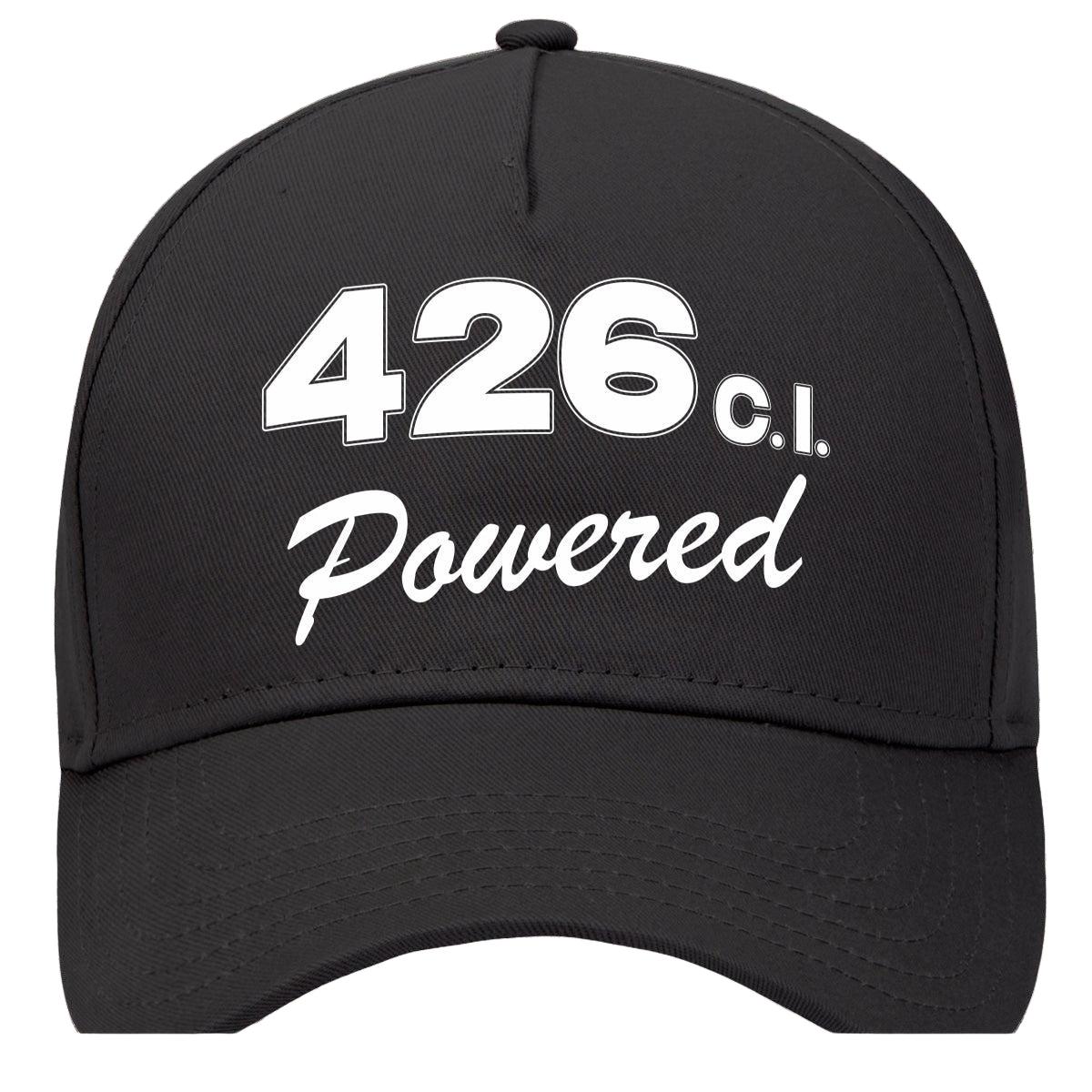 Plymouth 426 C.i. Powered Engine Size Car Hat Black