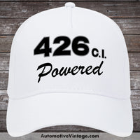 Plymouth 426 C.i. Powered Engine Size Car Hat White