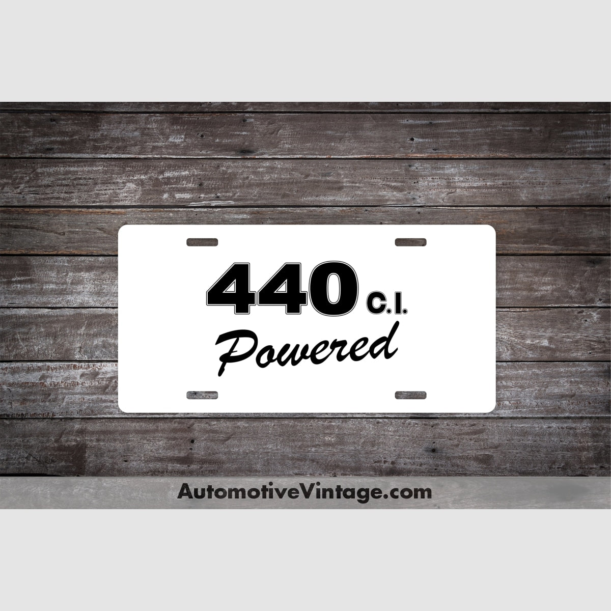 Plymouth Engine Size License Plates – Automotive Vintage