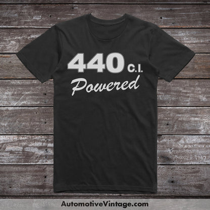 Plymouth 440 C.i. Powered Engine Size Car T-Shirt Black / S T-Shirt