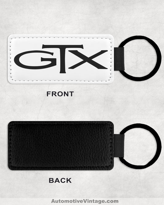 Plymouth GTX Leather Car Keychain