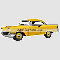 Return To Macon County 1957 Chevy Famous Car Wall Sticker