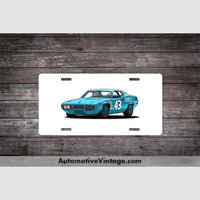 Richard Petty Roadrunner Famous Car License Plate White