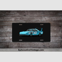 Richard Petty Superbird Famous Car License Plate Black
