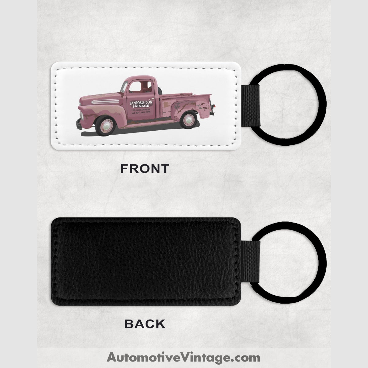Sanford And Son Ford Pickup Famous Car Leather Key Chain Keychains