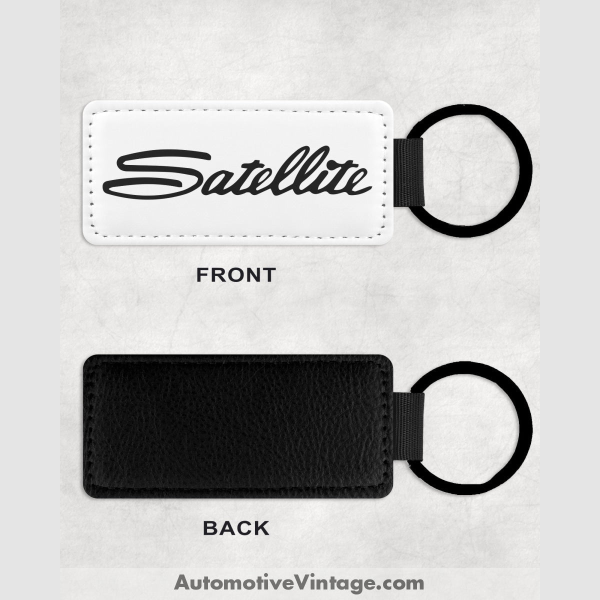 Plymouth Satellite Leather Car Key Chain Model Keychains
