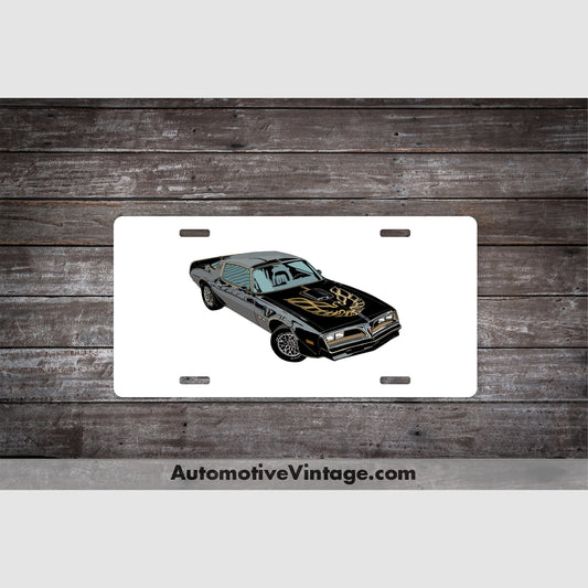 Smokey And The Bandit Pontiac Trans Am Famous Car License Plate White