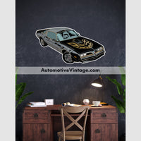 Smokey And The Bandit Trans Am Famous Car Wall Sticker 12 Wide